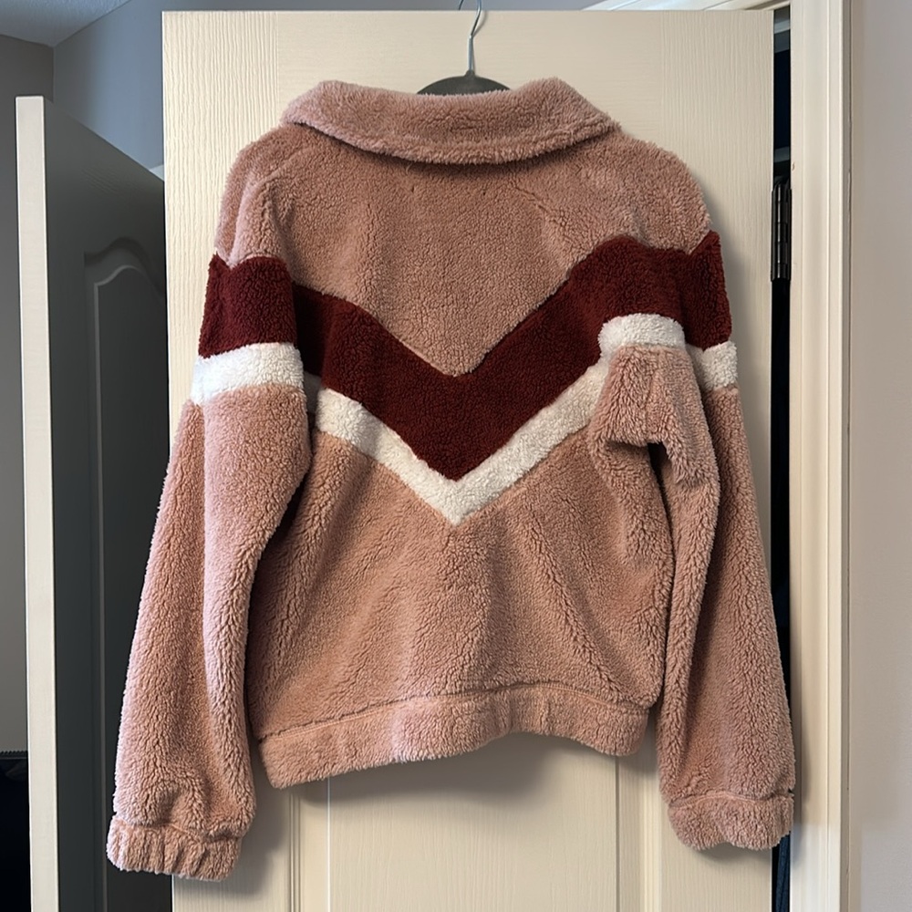Abercrombie & Fitch Sherpa Teddy Pullover *M* - Picture 4 of 4